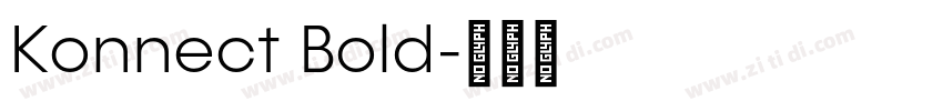 Konnect Bold字体转换
